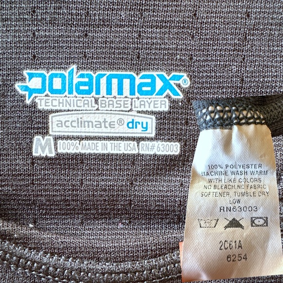 Polarmax Thermal Double Base Layer Top, Youth Size M 8-10, Black - Picture 3 of 4